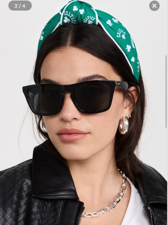 Lele Sadoughi x Boston Celtics Embroidered Knotted Headband